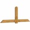 Ekena Millwork Eugene Rough Sawn Timber Gable Bracket, Western Red Cedar, 96"W x 36"H x 4"D x 6"F, 9/12 Pitch GBW096X36X0406EUG00RWR - alternate 5